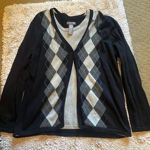 Laura Scott Built in Sweater Vest Top